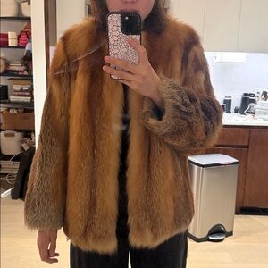 New Red Fox Fur Jacket